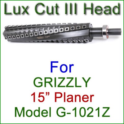 Lux Cut III Head for GRIZZLY 15'' Planer, Model G1021 or G1021Z