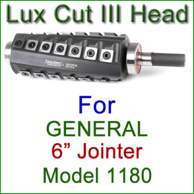 Lux Cut III Head for GENERAL 6'' Jointer, Model 1180