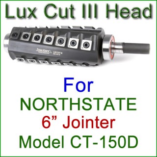 Lux Cut III Head for NORTHSTATE 6'' Jointer, Model CT-150D
