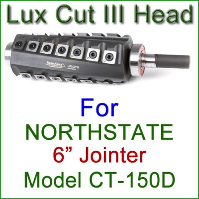 Lux Cut III Head for NORTHSTATE 6'' Jointer, Model CT-150D