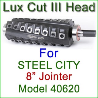Lux Cut III Head for STEEL CITY 8'' Jointer, Model 40620 Lux Cut III Head for STEEL CITY 8'' Jointer, Model 40620