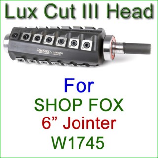 Lux Cut III Head for SHOP FOX 6'' Jointer, Model W1745 Lux Cut III Head for SHOP FOX 6'' Jointer, Model W1745