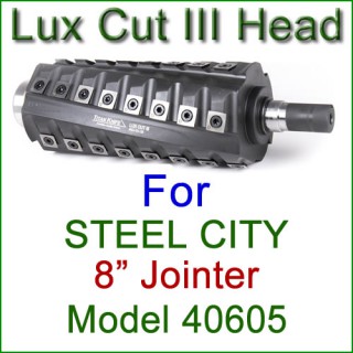 Lux Cut III Head for STEEL CITY 8'' Jointer, Model 40605 Lux Cut III Head for STEEL CITY 8'' Jointer, Model 40605