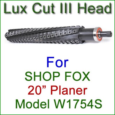 Lux Cut III Head for SHOP FOX 20'' Planer, Model W1754S